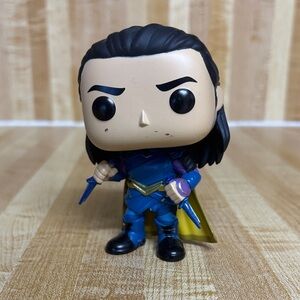 Funko Pop Figure “Loki” with Blue Outfit and Black Hair